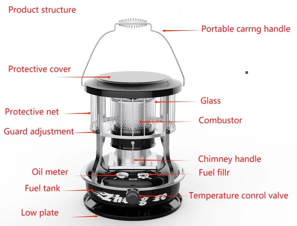 Camping Portable Mini Kerosene Oil Stove Stand Kerosene Cooking Burner Patio Gas Electric Room Outdoor Gas Fireplace Fan Heater